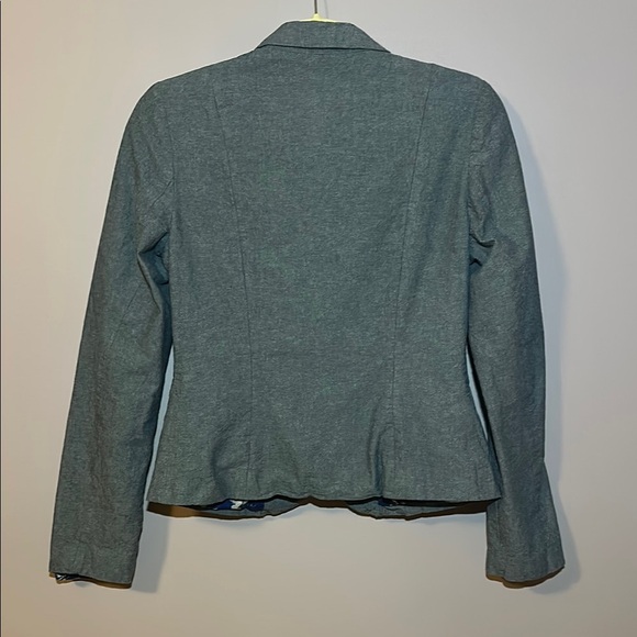 Women's Quiksilver Gray Cotton Blazer Size S Casual Y2K Surf Skate Style - Picture 4 of 6